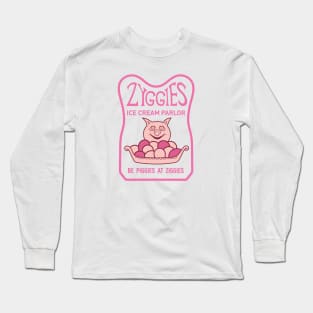 Ziggies Ice Cream - Bill & Teds Excellent Adventure Long Sleeve T-Shirt